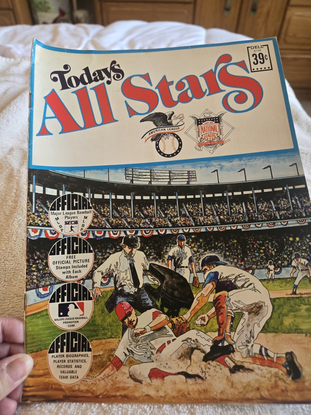 Vintage 1971 Dell Today All Stars Team Stamps Album "All Star" Edition